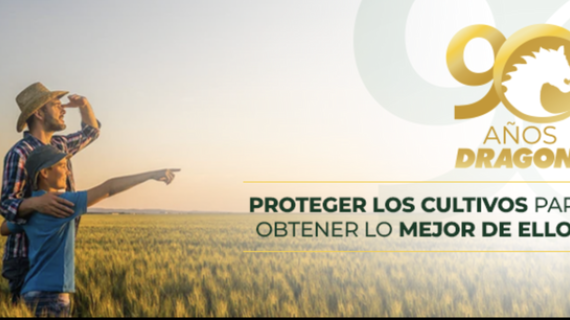 Dragón celebra 90 años impulsando la productividad del campo mexicano. “El Agricultor que sabe mejor cosecha con Dragón.”