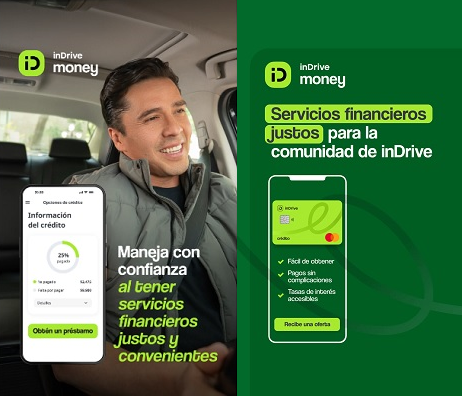 inDrive lanza inDrive Money, nuevos servicios financieros digitales people driven