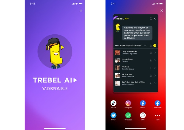 TREBEL Music lanza función basada en Inteligencia Artificial