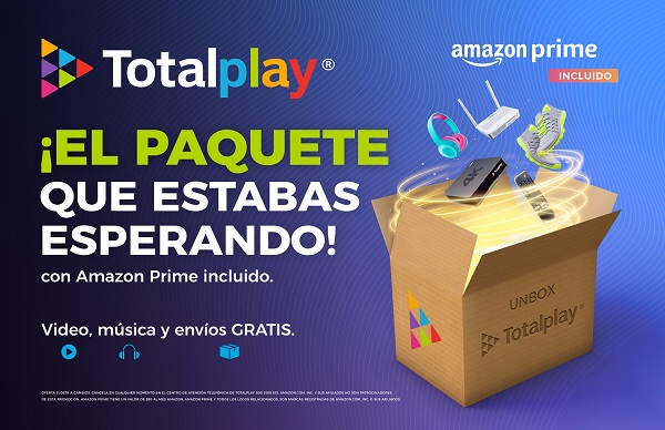 Totalplay presenta sus nuevos paquetes Amazon Prime